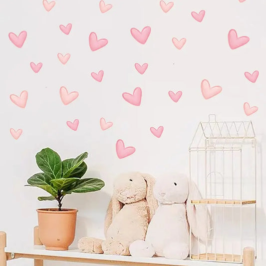 Hjertestickers i Rosa