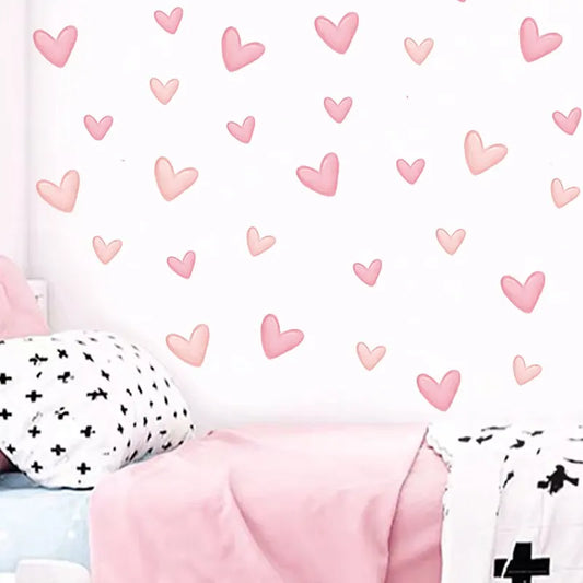 Hjertestickers i Rosa